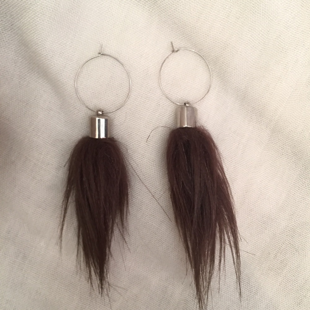 FUR EARRINGS